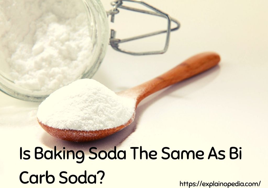 Is Baking Soda The Same As Bi Carb Soda